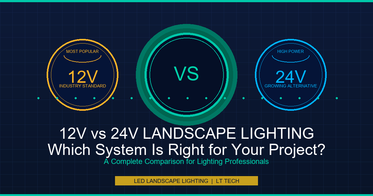 12V vs 24V LED Landscape Lighting Comparison - LT Tech